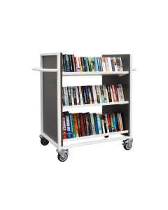 Cantilibra™ 6 Sloping Shelf Standard Book Trolley