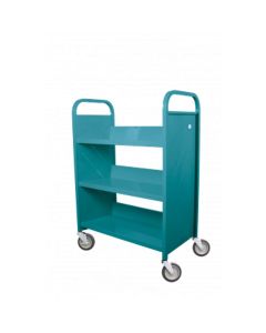 Demco® LibraryQuiet™ 3 Sloping Shelf Standard Book Trolley