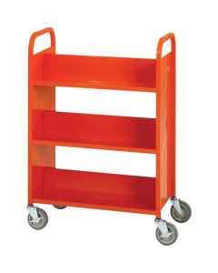 Demco® LibraryQuiet™ 6 Sloping Shelf Standard Book Trolley