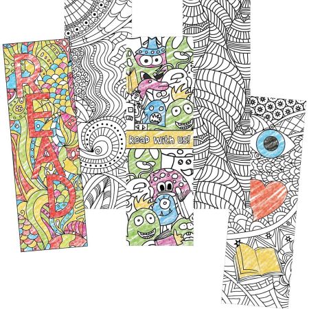 Colour Craze Colouring Bookmark Pack 200