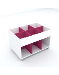 Everna™ Discovery Mid 6 Bay Mobile Browser - Fuchsia Pink Inserts