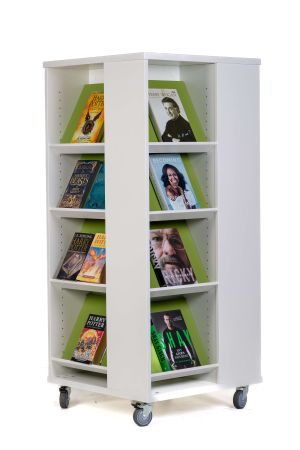 Everna™ Mobile Display Tower H1400mm - Kiwi Green Shelves