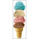 Ice Cream Cone Bookmarks Pk/200