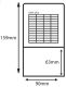 M2 Book Pocket with Date Grid Reinforced - Box 500