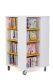 Everna™ Mobile Book Tower H1000mm - Curry Yellow Shelves