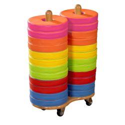24 Donut Reading Cushions and Trolley