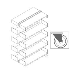 Cantilibra™ Mobile Double Sided Add-on Units