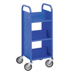 Demco® LibraryQuiet™ 6 Sloping Shelf Slimline Book Trolley