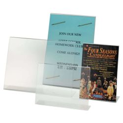 Perspex Free-standing Sign Holders