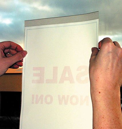 Self-cling Window Poster Holder